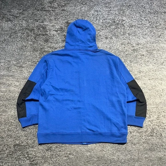 Ecko Unltd Zip Up Hoodie Mens XXL Blue Black Vintage Y2K 2000s Grunge Skater - Picture 2 of 11